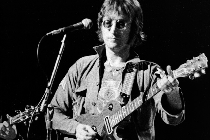 John Lennon performs at Madison Square Garden in 1974